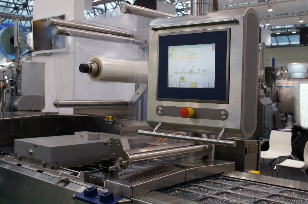 The image of a food packing industry equipment